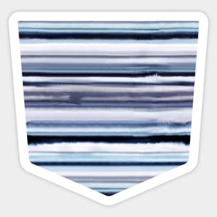 Pocket - Degrade Stripes Watercolor Navy Sticker